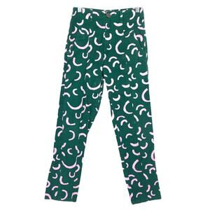 Lucy & Yak Green and Pink Patterned Trousers